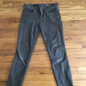 Jcrew toothpick corduroy ankle pants